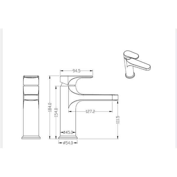 Смеситель для раковины Boheme Spectre золотой (451-MG)
