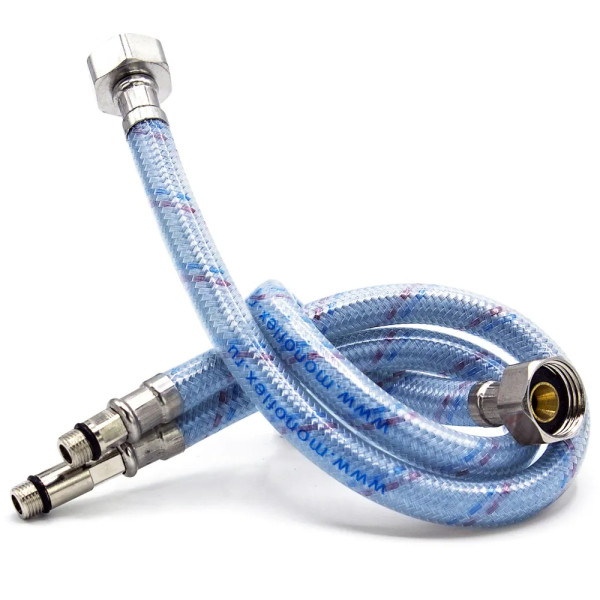 Подводка гибкая для воды 600 мм 1/2" ВН Monoflex Оптима (силиконовая оболочка) (Н02270)