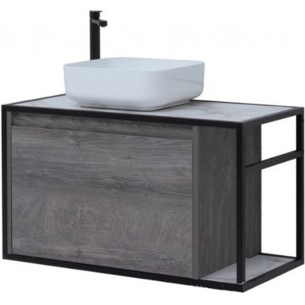 Тумба подвесная Aquanet Nova Lite Loft 90 L дуб рошелье (00261656)