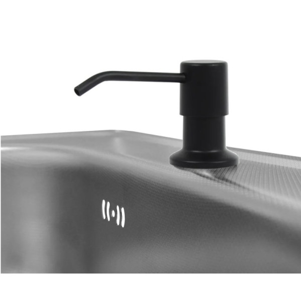 Дозатор моющего средства для мойки Rea black чёрный матовый (BAT-00100) Дозатор моющего средства для мойки Rea black чёрный матовый (BAT-00100)