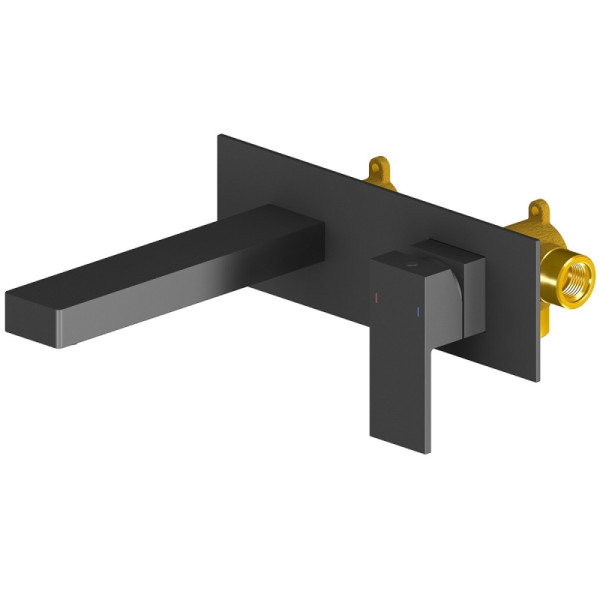 Смеситель для раковины Timo Selene черный, короткий излив (2071/03SM)