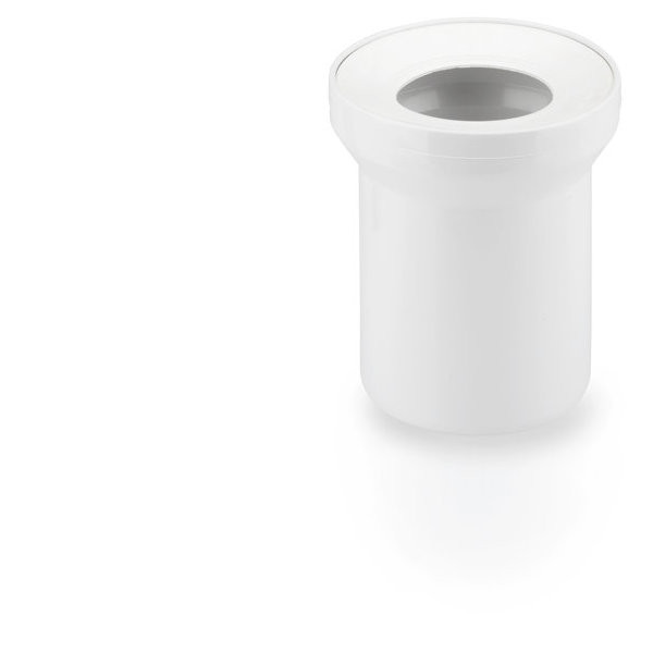 Отвод для унитаза прямой 110 L=150 мм. Rehau Raupiano (белый) (11216341001)