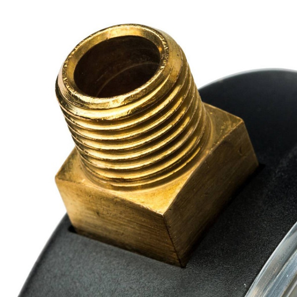 Термоманометр аксиальный Stout 1/2" 80 мм 0-120°С 0-6 бар Stout (с автоматическим запорным клапаном) (SIM-1005-800615)