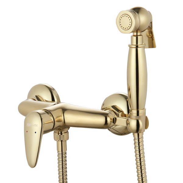 Смеситель для биде Lemark Pramen золото с гигиеническим душем (LM3318G) Смеситель для биде Lemark Pramen золото с гигиеническим душем (LM3318G)