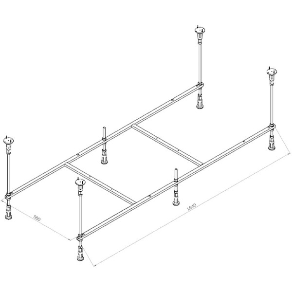Каркас для ванн AM.PM X-Joy 170х70 (W94A-170-070W-R) Каркас для ванн AM.PM X-Joy 170х70 (W94A-170-070W-R)