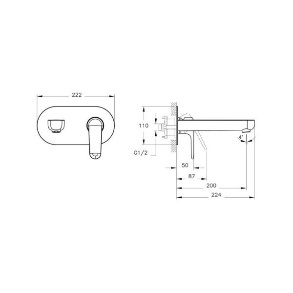 Смеситель для раковины Vitra Root Round хром (A4272134EXP)