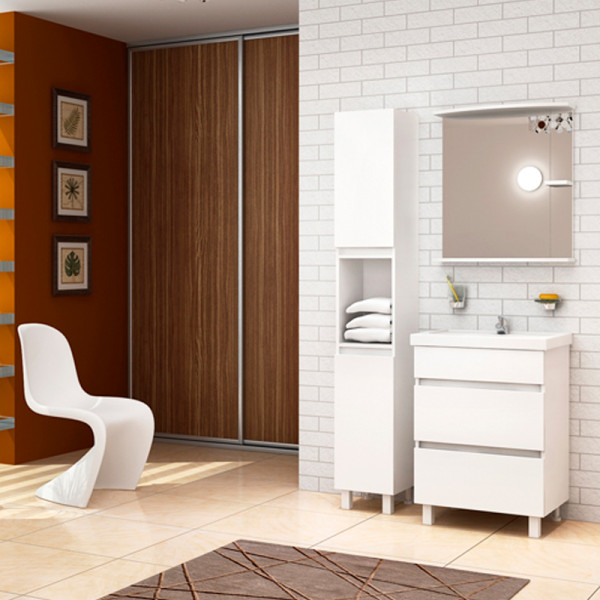 Пенал напольный Melodia Модерн 30 200x30 белый (MFR85678WT)