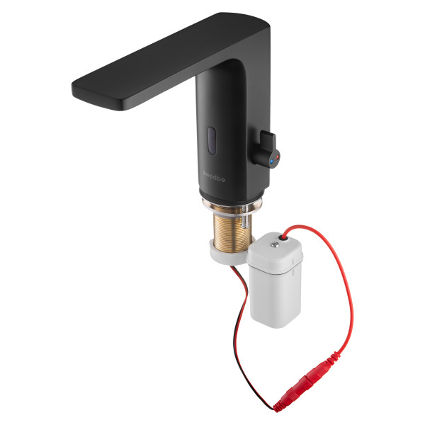 Смеситель для раковины Swedbe Europe 6000B сенсор с ручной регулировкой темп. воды черный (6000B)