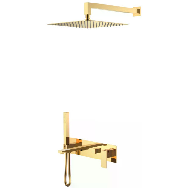 Душевая система Boheme Qubic G (золото) (474-G)