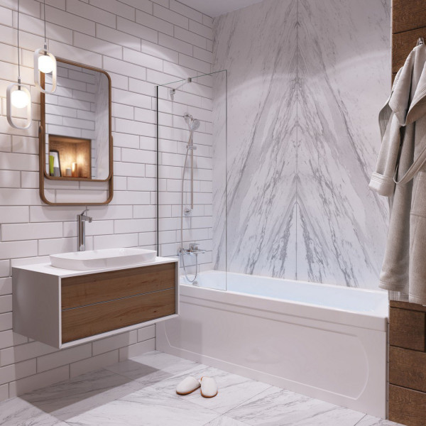 Ванна акриловая 1ACReal Gamma 160х69 белая (BBA-GA167X0-00U)