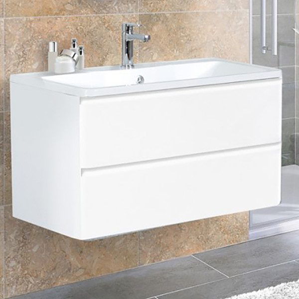 Тумба подвесная BelBagno Acqua 120 см Bianco Lucido (Acqua-1200-2C-SO-BL)