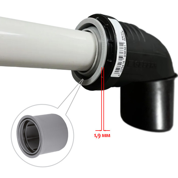 Переход Airfit 50x40 короткий PP (85040SK) Переход Airfit 50x40 короткий PP (85040SK)