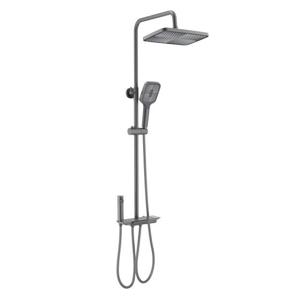 Душевая система Aquatek Поларис оружейная сталь (AQ3040BGM)