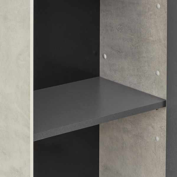 Шкаф подвесной Aquaton Сохо Слэйт/Галька серая (1A258403AJ9A0)