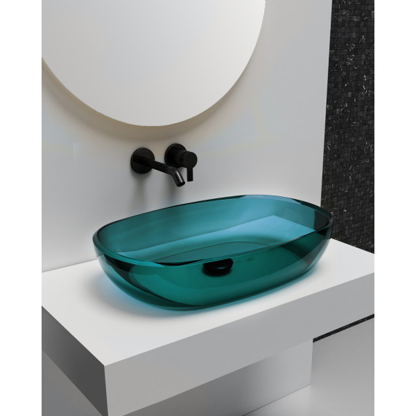 Раковина накладная Abber Kristall 600x400 бирюзовый (AT2805Aquamarin) Раковина накладная Abber Kristall 600x400 бирюзовый (AT2805Aquamarin)