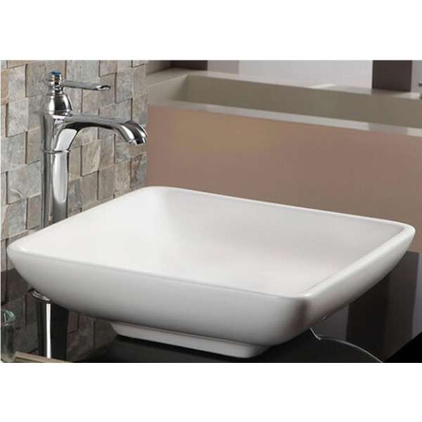 Раковина накладная Azario Tours 40x12x40 белая (AZ-4322)