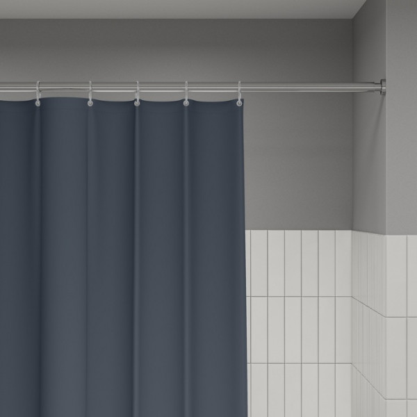 Шторка для ванн текстильная Iddis Base 180x200 серая (BS01P18i11)