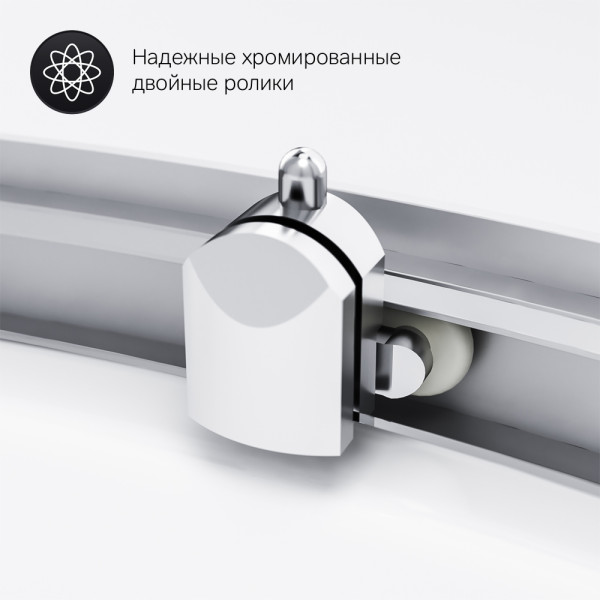 Душевое ограждение AM.PM Gem 100x100x190 стекло прозрачное, профиль серебро матовое (W90G-401-100WT) Душевое ограждение AM.PM Gem 100x100x190 стекло прозрачное, профиль серебро матовое (W90G-401-100WT)