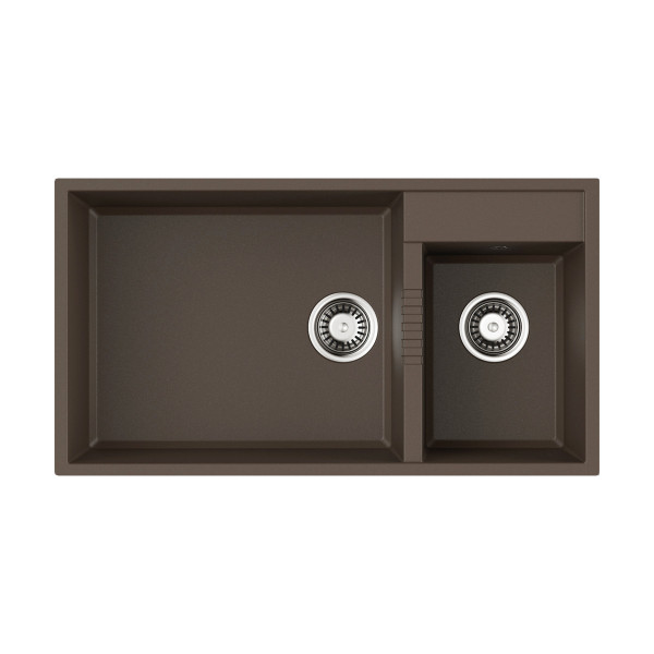 Мойка для кухни врезная Omoikiri Tedori 85-2-U-ES Tetogranit/espresso (4997240)