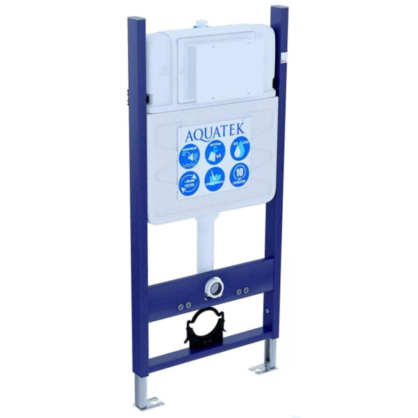 Инсталляция с унитазом Aquatek Либра N-14 рама Standard INS-0000014(без клавиши и крепежа)+унитаз Либра New AQ0530N-00 с тонким сиденьем sof