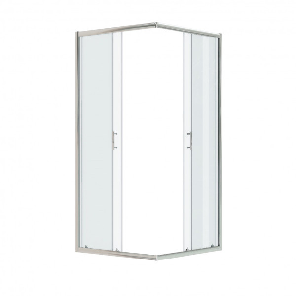 Душевой уголок Santek Вэлия 90x90x195 стекло (прозрачное, профиль хром (1WH501793)