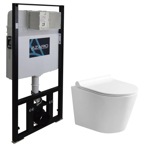 Инсталляция с унитазом Сет Azario инсталляция с унитазом Nova с сиденьем микролифт без клавиши Инсталляция с унитазом Сет Azario инсталляция с унитазом Nova с сиденьем микролифт без клавиши