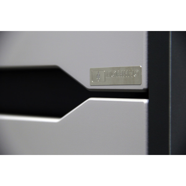 Пенал подвесной 35 Karat Серый тауп без ящика правый Домино (DK3214P)