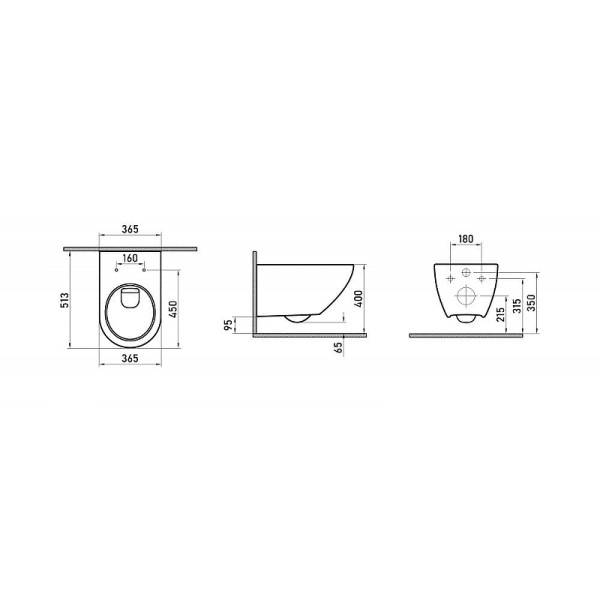 Унитаз подвесной Berges Puma Rimless 51 см сиденье дюропласт Toma Slim SO, микролифт (082131)