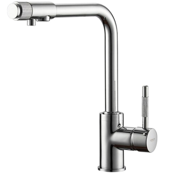 Смеситель для кухни Ledeme с переключателем на фильтр (L4155-3)