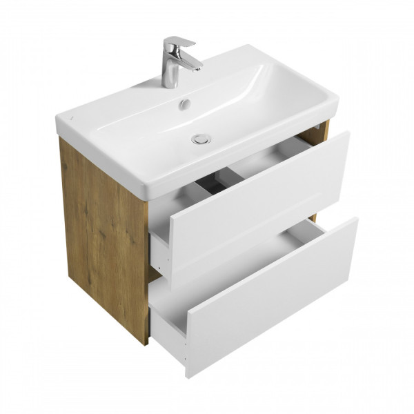 Тумба подвесная Aquaton Сканди 768x427x591 белый, дуб рустикальный (1.A283.0.01S.DZ9.0) Тумба подвесная Aquaton Сканди 768x427x591 белый, дуб рустикальный (1.A283.0.01S.DZ9.0)