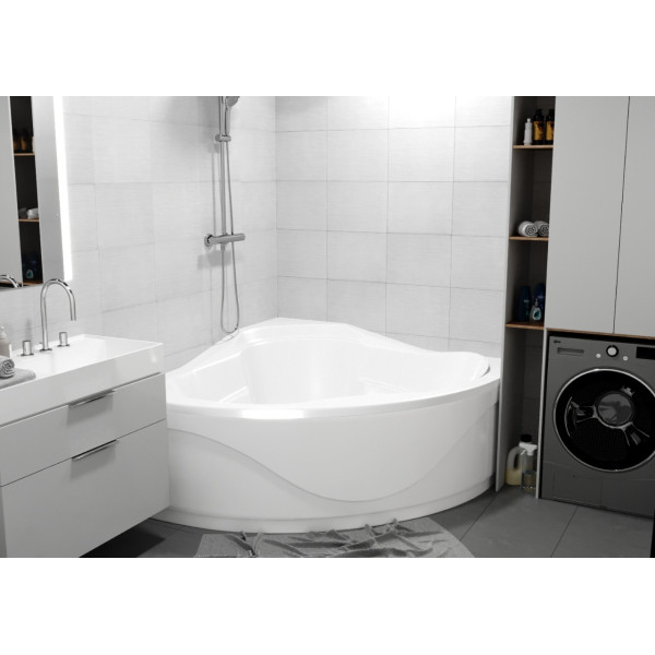 Ванна акриловая Bach Скат 143*143 система 0, с каркасом