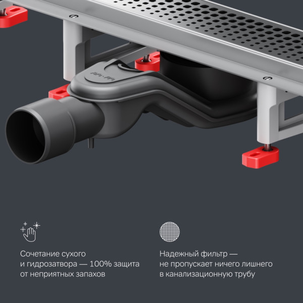 Душевой лоток AM.PM MasterFlow линейный универс затвор Cut Gradient 60 см сталь мат (W01SC-P11-060-01SB) Душевой лоток AM.PM MasterFlow линейный универс затвор Cut Gradient 60 см сталь мат (W01SC-P11-060-01SB)