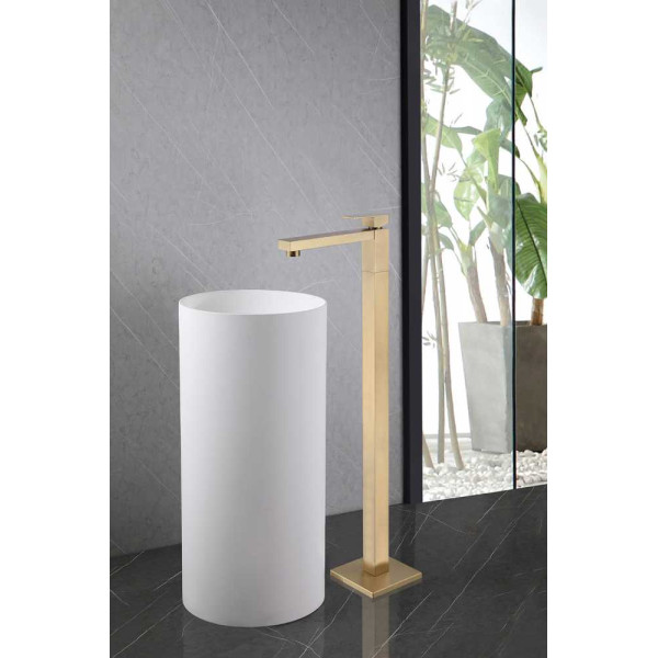 Смеситель для раковины Abber Daheim золото матовое (AF8241G)