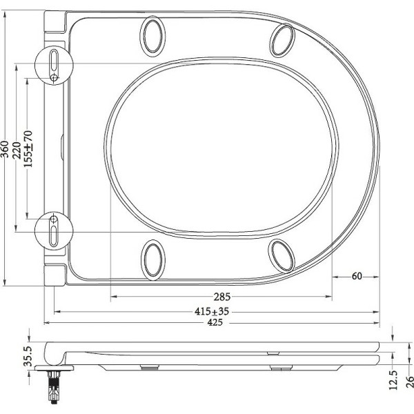 Крышка-сиденье BelBagno Tre (BB8001SC)