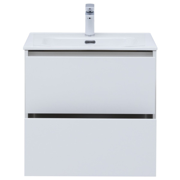 Тумба подвесная Aquanet Lino 60 (Flat) белый глянец (00287540)