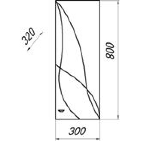Шкаф подвесной Melodia Дуб 30 80x30 белый (MFR79497WT) Шкаф подвесной Melodia Дуб 30 80x30 белый (MFR79497WT)