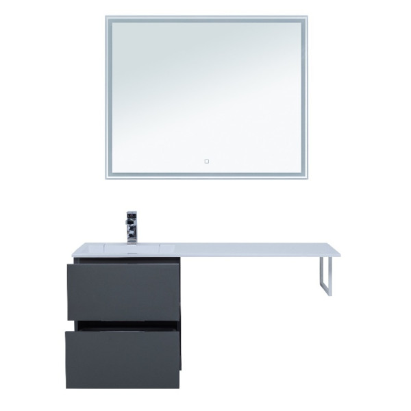 Тумба подвесная Aquanet Алвита 48 480х480х528 2 ящика, серый антрацит (243662) Тумба подвесная Aquanet Алвита 48 480х480х528 2 ящика, серый антрацит (243662)