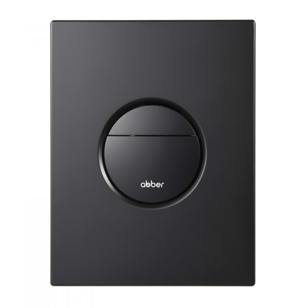Клавиша смывная Abber черная матовая (AC0126MB)