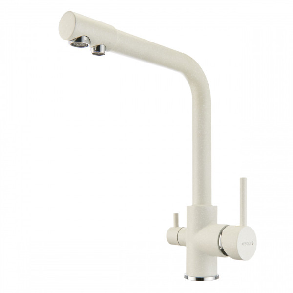 Смеситель для кухни Aquaton Руан с краном для питевой воды белый (1.AX00.4.FCX.X24.0) Смеситель для кухни Aquaton Руан с краном для питевой воды белый (1.AX00.4.FCX.X24.0)