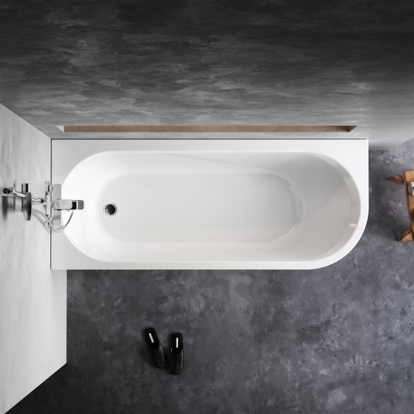 Ванна акриловая AM.PM X-joy 170x70 левосторонняя c каркасом, с фронтальной панелью белая (W94A-170L70W-ARP)