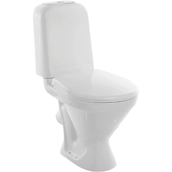 Унитаз-компакт Sanita Самарский стандарт 640х350х805 с сиденьем полипропилен, косой выпуск Унитаз-компакт Sanita Самарский стандарт 640х350х805 с сиденьем полипропилен, косой выпуск