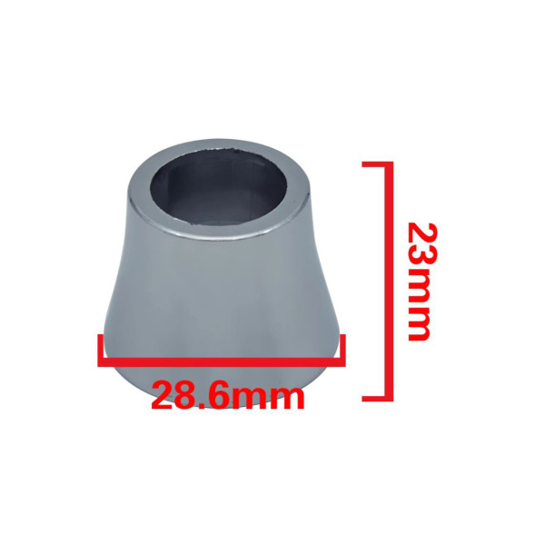 Вентиль Fashun декор. юбка для вентиля с кран буксой BS пластик хром (H19-2)