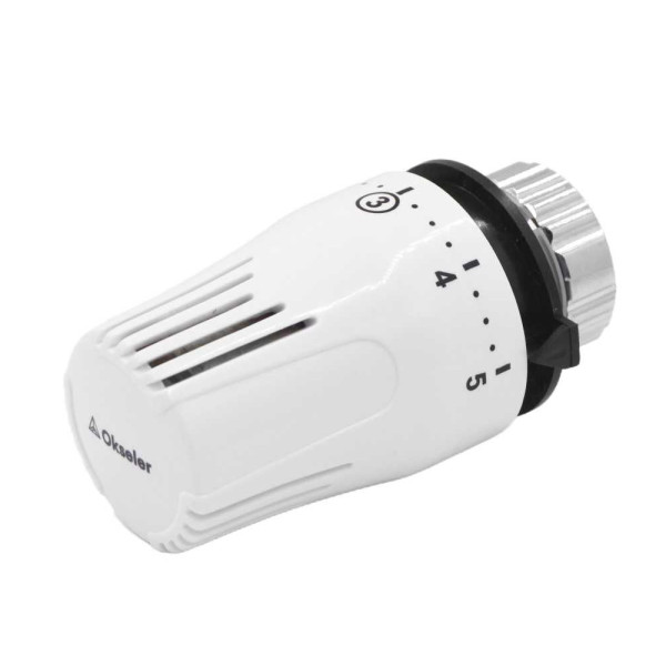 Головка термостатическая Okseler Simple RA белая (Oks01020)