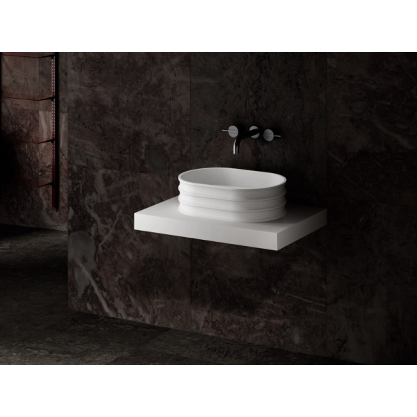 Раковина накладная Abber Stein 560x360 белый матовый (AS2650) Раковина накладная Abber Stein 560x360 белый матовый (AS2650)