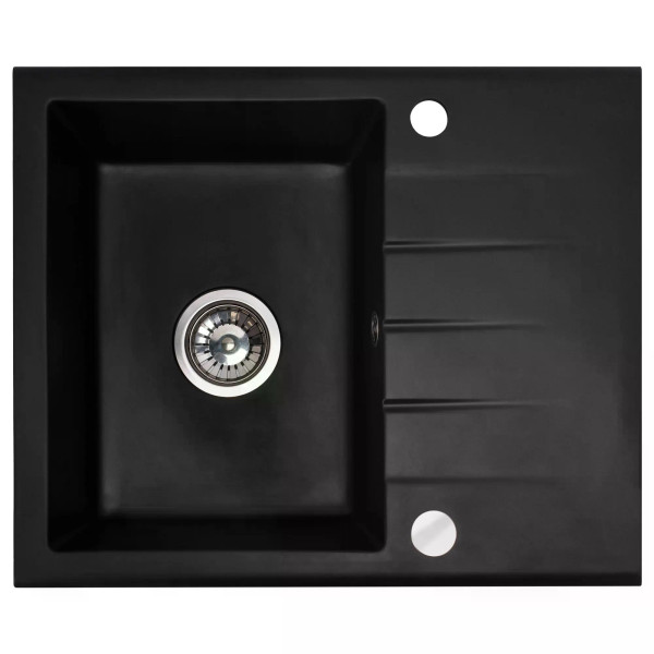 Мойка для кухни Rea north black гранит 59,5x48,5x18 черная (ZLE-00124)
