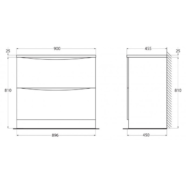 Тумба напольная BelBagno Acqua 90 Bianco Lucido (Acqua-900-2C-PIA-BL) Тумба напольная BelBagno Acqua 90 Bianco Lucido (Acqua-900-2C-PIA-BL)