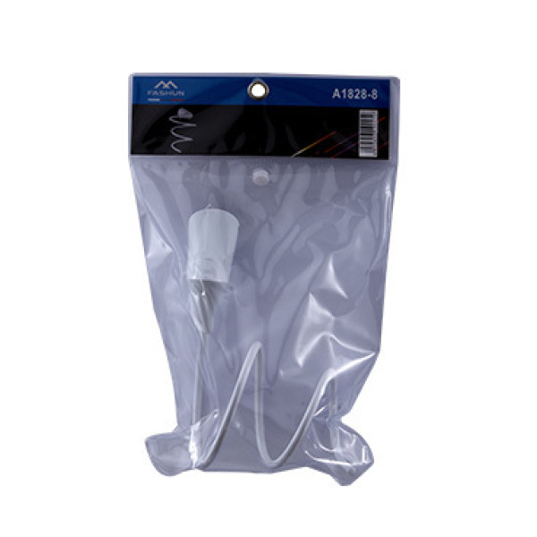 Держатель для фена Fashun L=163x135 мм H=136 мм цинк. сплав + сталь SUS201 белый (A1828-8)