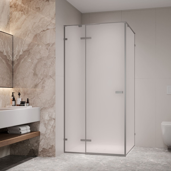 Душевой уголок RGW SV-030Gg 1000x1000 стекло матовое-сатинат, профиль серый (353203000-210)