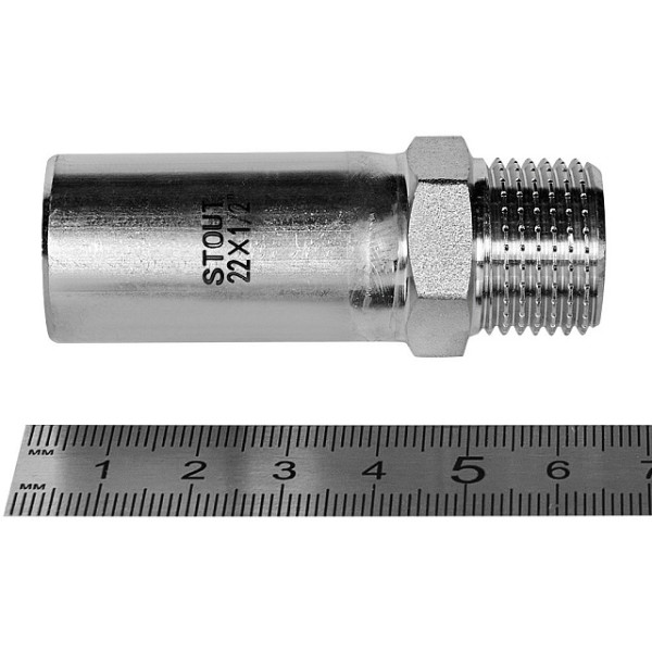 Вставка резьбовая 22х1/2"Н Stout SSS-2024 НПр-НР (нерж.ст., пресс) SSS-2024-002212 Вставка резьбовая 22х1/2"Н Stout SSS-2024 НПр-НР (нерж.ст., пресс) SSS-2024-002212