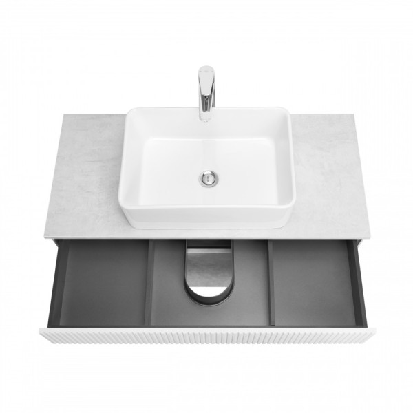 Тумба подвесная Aquaton Марбл 460x1000x530 белый, слэйт (1.A276.3.01M.H4C.0) Тумба подвесная Aquaton Марбл 460x1000x530 белый, слэйт (1.A276.3.01M.H4C.0)